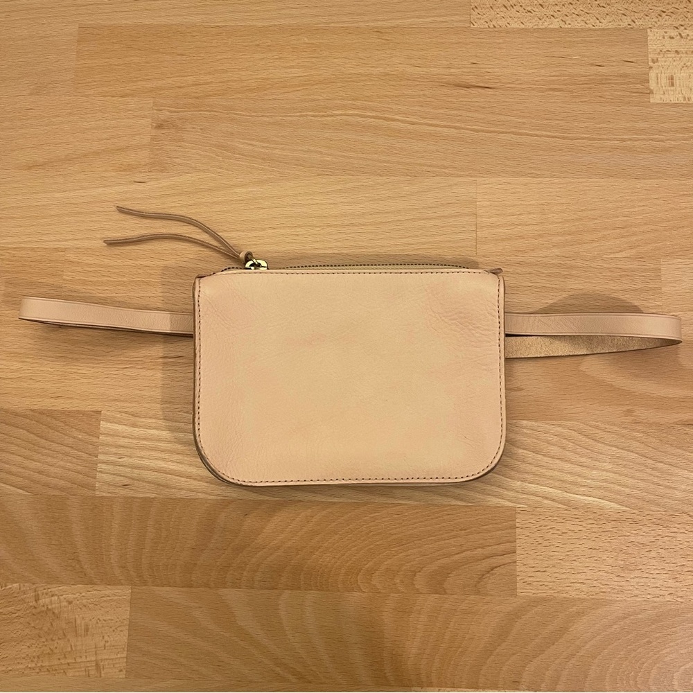 Madewell | Tan Leather Simple Pouch Belt Bag